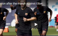Barca tập nhẹ sau trận thắng Eibar