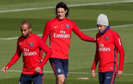 Cavani 'đụng chạm' Neymar trong buổi tập của PSG