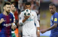 Đề cử FIFA The Best 2017: Neymar, Messi đấu Ronaldo