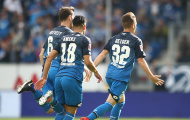 Đánh bại 'Hoàng đế xanh', Hoffenheim vươn lên ngôi đầu Bundesliga