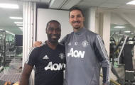 Ibrahimovic tập luyện cùng huyền thoại M.U, CĐV háo hức