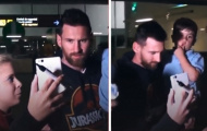 Con trai Messi 'đốn tim' fan hâm mộ tại sân bay