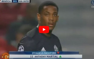 Màn trình diễn của Anthony Martial vs Benfica