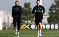 Ronaldo song hành với Benzema trên sân tập