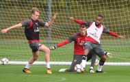 Arsenal hăng say tập luyện, sẵn sàng chiến Norwich