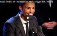 Ronaldo rạng rỡ bước lên bục nhận giải FIFA The Best 2017