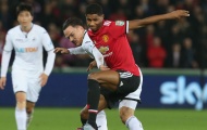 Marcus Rashford chơi đầy nỗ lực trước Swansea