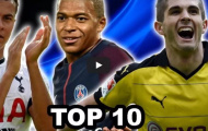 Top 10 cầu thủ U21 giá trị nhất