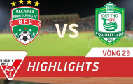 Becamex Bình Dương 1-1 XSKT Cần Thơ (Vòng 23 V-League 2017)