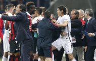 Màn đụng độ tóe lửa giữa Edinson Cavani vs Mario Balotelli