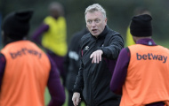 David Moyes đầy tận tuỵ trong ngày tập đầu tiên tại West Ham