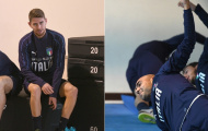 Tuyển Italia hóa 'thanh niên nghiêm túc' trong buổi tập thể lực
