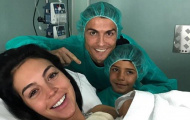 Ronaldo và con trai hân hoan chào đón 'công chúa' Alana Martina vừa chào đời