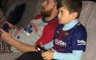 Messi 'luyện' FIFA cùng con trai Thiago
