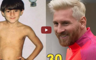 Lionel Messi thay đổi như thế nào từ 4 đến 30 tuổi?