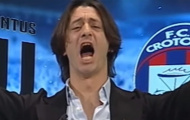 Niềm vui tột độ của fan cứng Juventus trên sóng truyền hình