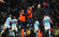 Pep Guardiola vỡ òa khi Man City vượt ải phút cuối