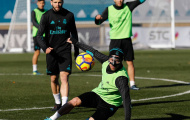 Ramos ngầu như chiến binh trong buổi tập của Real Madrid