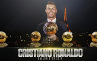 Ronaldo nhận Quả bóng Vàng trên tháp Eiffel