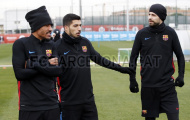 Buổi tập đầu tiên của Barca trước thềm Siêu kinh điển