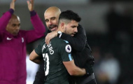 Guardiola nói gì về thái độ của Aguero khi bị thay ra sân?