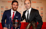 Sao bự Barcelona bảnh bao đi nhận giải thưởng lớn của La Liga
