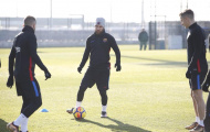 Mặc giá rét, Messi vẫn 'luyện công' chờ El Clasico