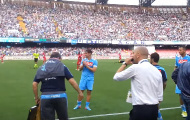 Khoảnh khắc bùng nổ tại San Paolo sau khi Hamsik phá kỷ lục của Maradona