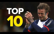 10 khoảnh khắc đáng nhớ của David Beckham