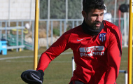 Ăn thẻ đỏ, Diego Costa vẫn tập luyện sung mãn