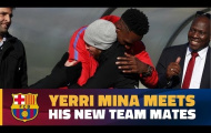 Yerry Mina gặp gỡ đồng đội ở Barcelona