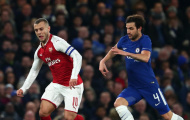 Jack Wilshere chơi tuyệt hay ở trận gặp Chelsea