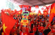 CĐV Việt Nam phủ sắc đỏ, tiếp lửa U23 Việt Nam