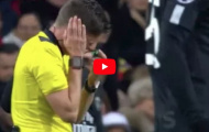 Trọng tài choáng váng vì lãnh trọn cú sút của Neymar