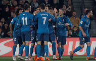 Đôi công rực lửa, Real Madrid đánh bại Betis trong trận cầu 8 bàn thắng