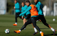 Ronaldo sung sức trên sân tập Real Madrid
