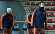 Real bại trận, dàn sao Barca rộn ràng trên sân tập