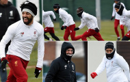 Cái lạnh không ngăn Salah quẩy nát sân tập Liverpool