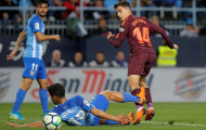 Thiếu số 10, Barca vẫn dễ dàng đánh bại 10 người của Malaga