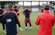 Messi đã xuất đầu lộ diện trên sân tập Barcelona