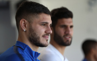 Icardi như người mất hồn trên sân tập của Inter Milan