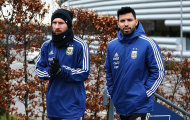 Messi và Aguero như hình với bóng khi lên tuyển
