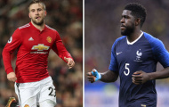 Man Utd dùng Shaw đổi Umtiti?