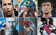 Cực chất với sao sân cỏ qua phiên bản graffiti