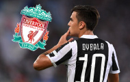 Liverpool phá két khủng quyết mua Dybala