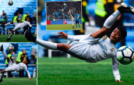 Con trai Ronaldo tái hiện pha móc bóng không tưởng của bố