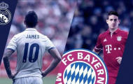 James Rodriguez và những cầu thủ từng khoác áo cả Bayern và Real