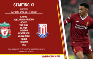 TRỰC TIẾP Liverpool 0-0 Stoke City: Chủ nhà gặp khó (Hiệp hai)