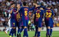 Không cần Real, Barca tự thực hiện nghi thức ăn mừng