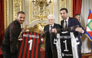 Tổng thống Italia tiếp đón Juventus và Milan ngay tại Rome